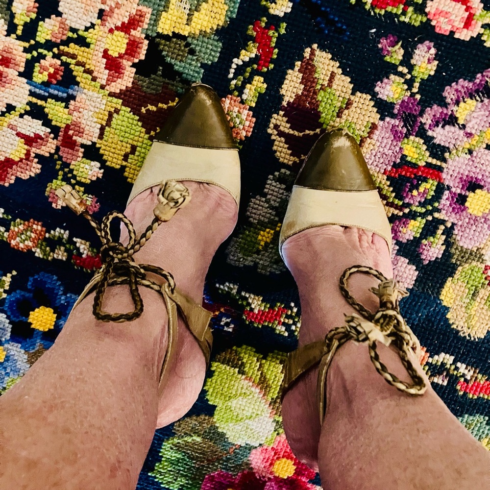 Manolo Blahnik Sage and deep sage green Heels
